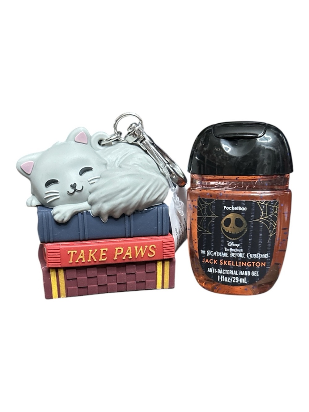 ✔️Bath & Body Works Take Paws Cat PocketBac Holder & Random Nightmare Sanitizer